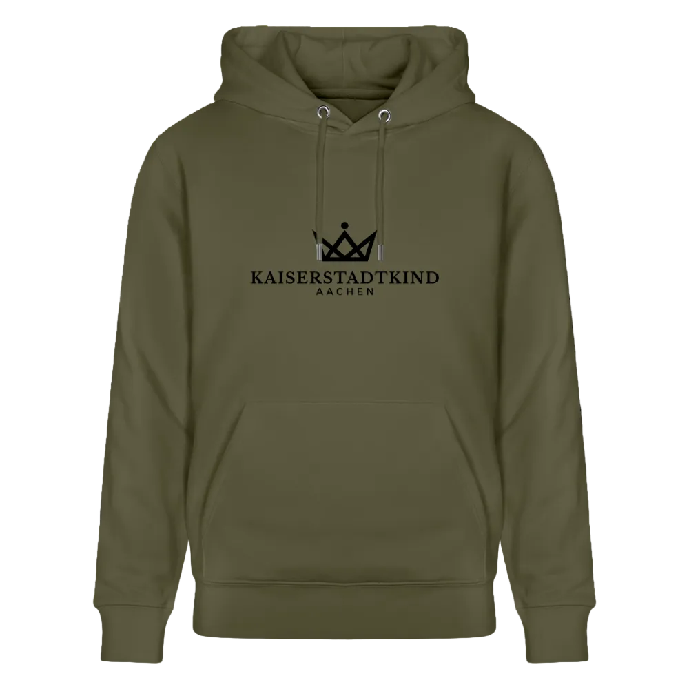 350gr. White Edition - CRUISER  Organic Hoodie - Khaki Grün