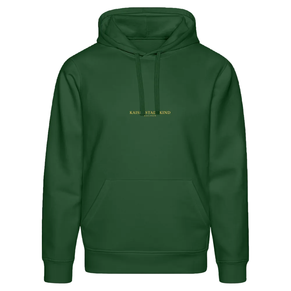 KAISERSTADTKIND Golden Circle - Bio-Hoodie DRUMMER - Flaschengrün