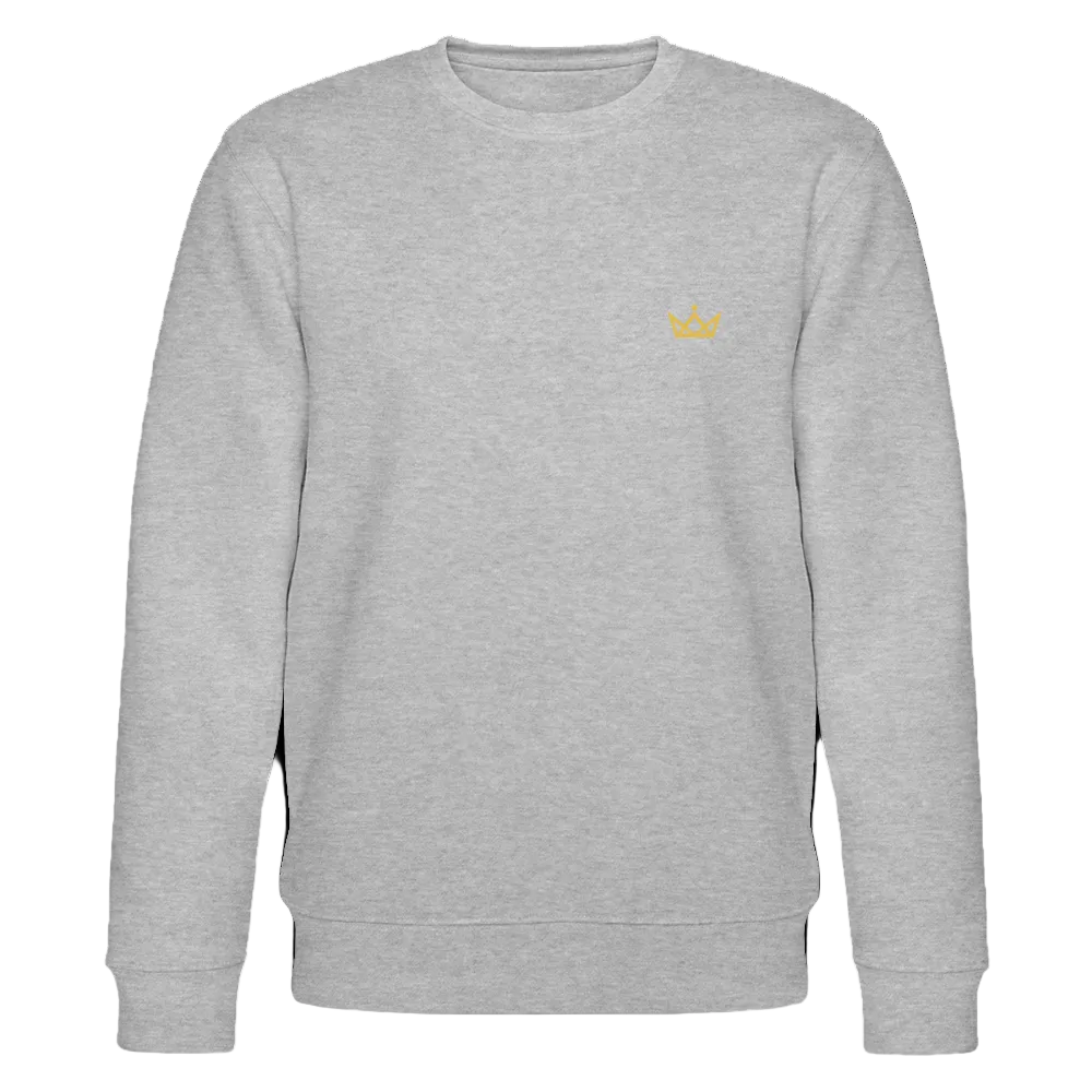 280gr. Golden Crown Edition - CHANGER Organic Sweatshirt - heather grey