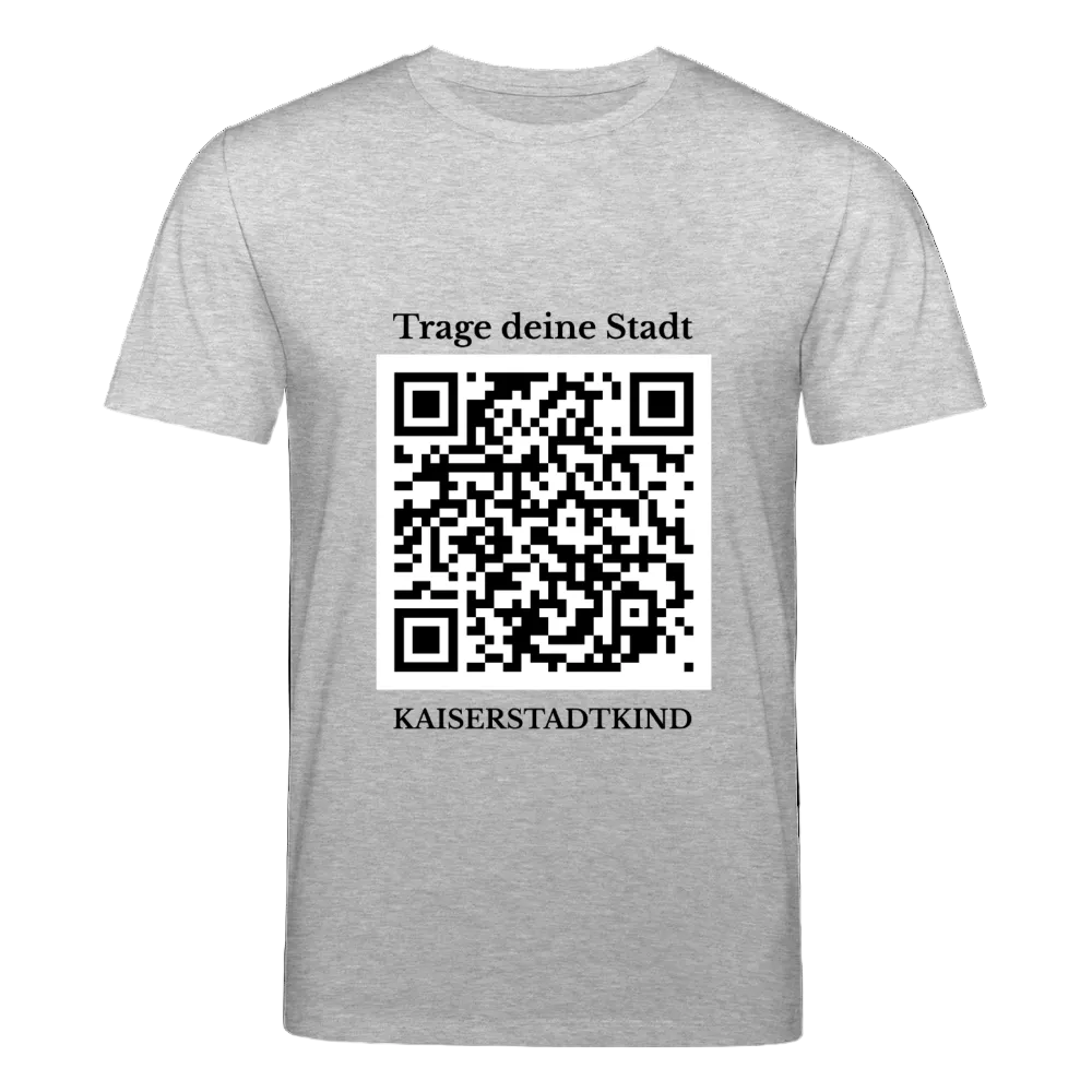 CREATOR T-Shirt - Front QR - Grau meliert