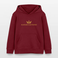 Stanley/Stella Mini Cruiser Kids’ Organic Hoodie - burgundy