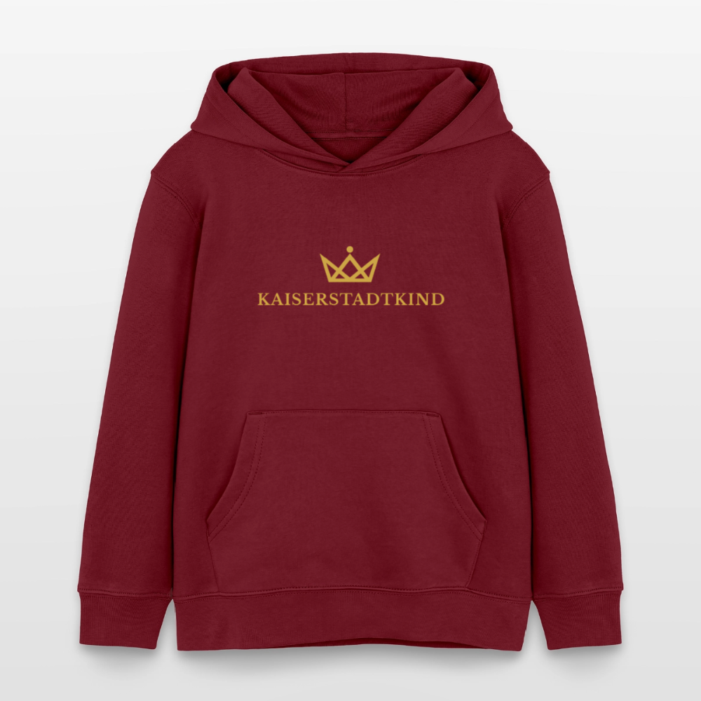 Stanley/Stella Mini Cruiser Kids’ Organic Hoodie - burgundy