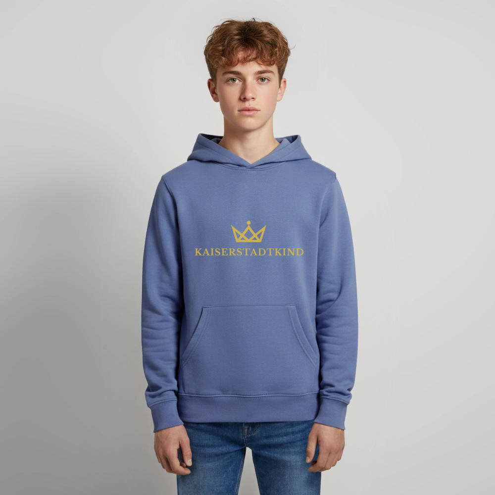 Gold Edition - Mini Cruiser Teen Organic Hoodie - bright blue