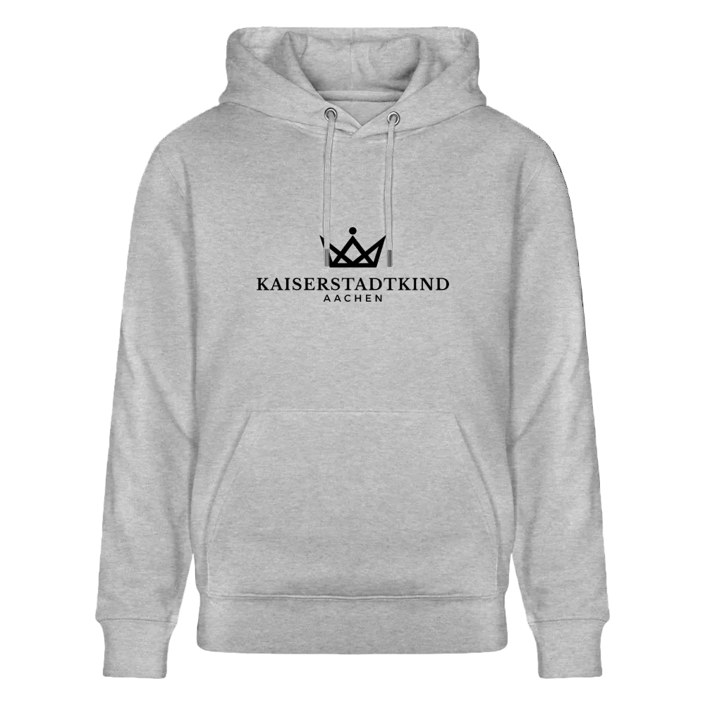 350gr. White Edition - CRUISER  Organic Hoodie - Grau meliert