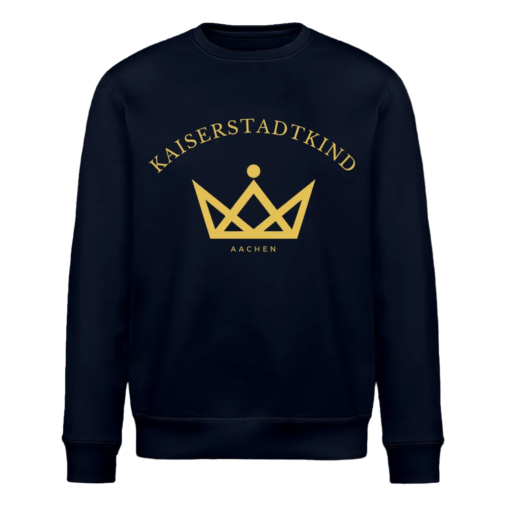 ROLLER Sweatshirt - Gold Front/Back Round - Navy