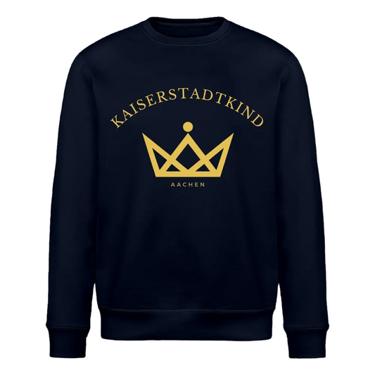 ROLLER Sweatshirt - Gold Front/Back Round - Navy