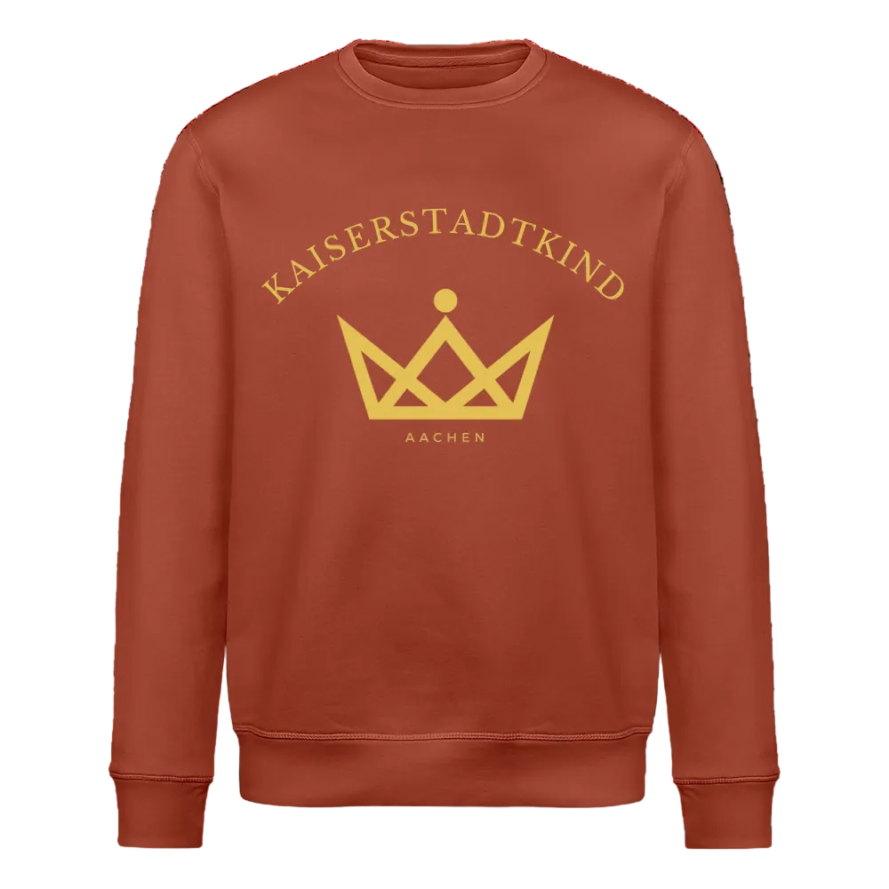ROLLER Sweatshirt - Gold Front/Back Round - Terrakotta