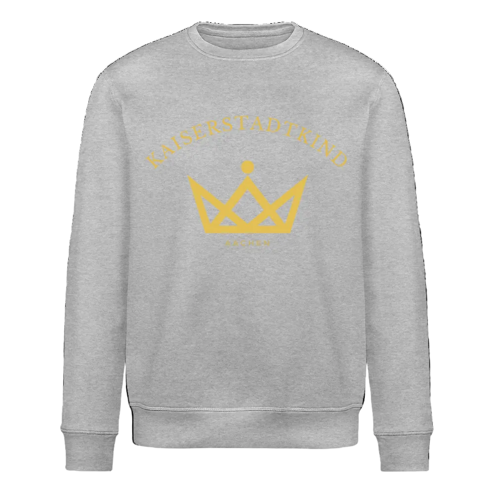 ROLLER Sweatshirt - Gold Front/Back Round - Grau meliert