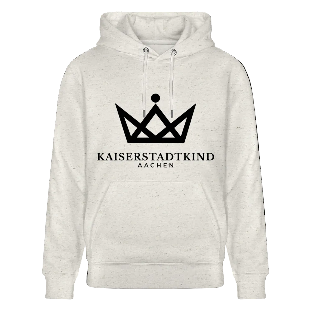 350gr. Black Edition - CRUISER  Organic Hoodie - heather oatmeal