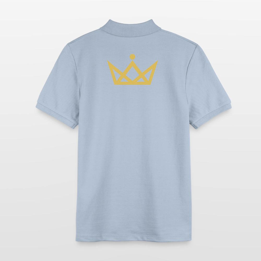 KAISERSTADTKIND 2Golden Crowns - Teen Organic Polo Shirt MINI SPRINTER - sky blue