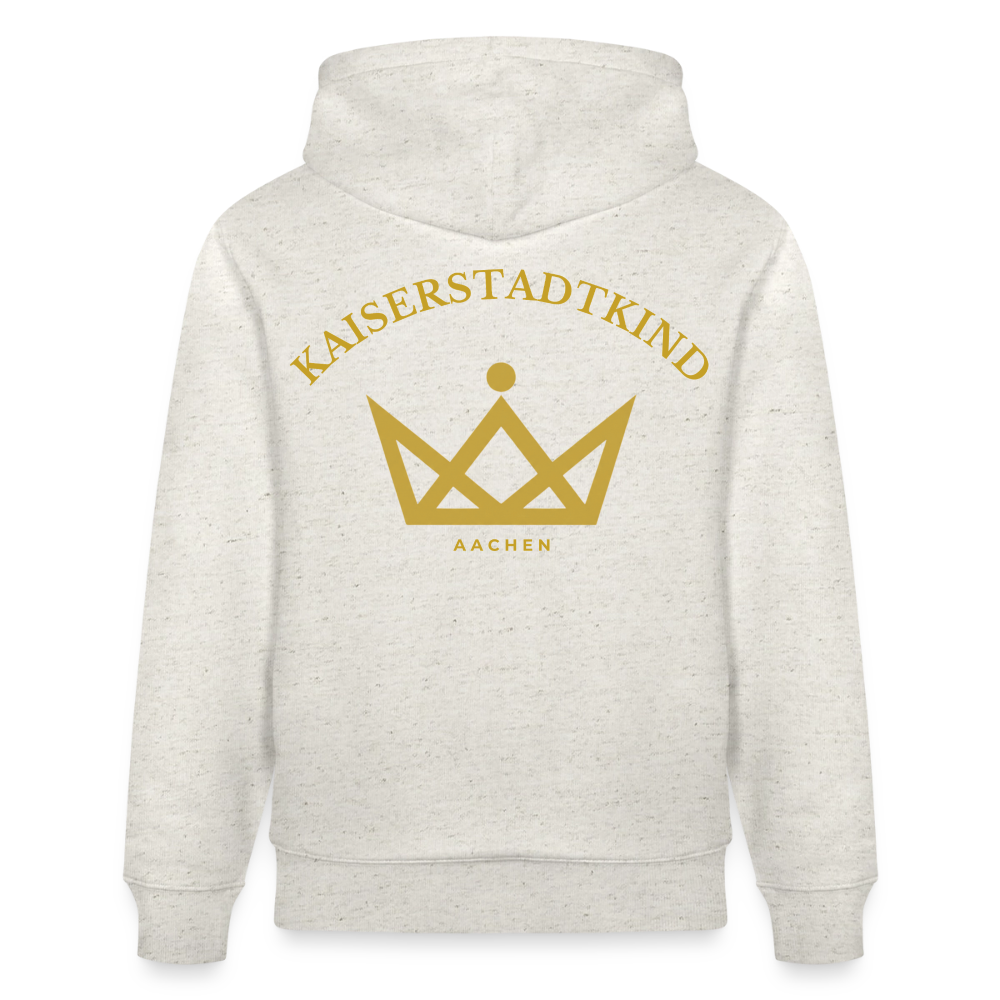 CRUISER Hoodie - Gold Front Script/Gold Back Round - Beige meliert