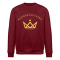 ROLLER Sweatshirt - Gold Front/Back Round - Burgunderrot