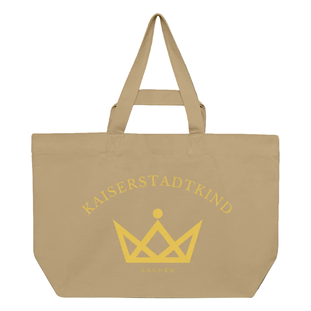 Kaiserstadtkind – Recycelte Shopping Bag - Karamell 