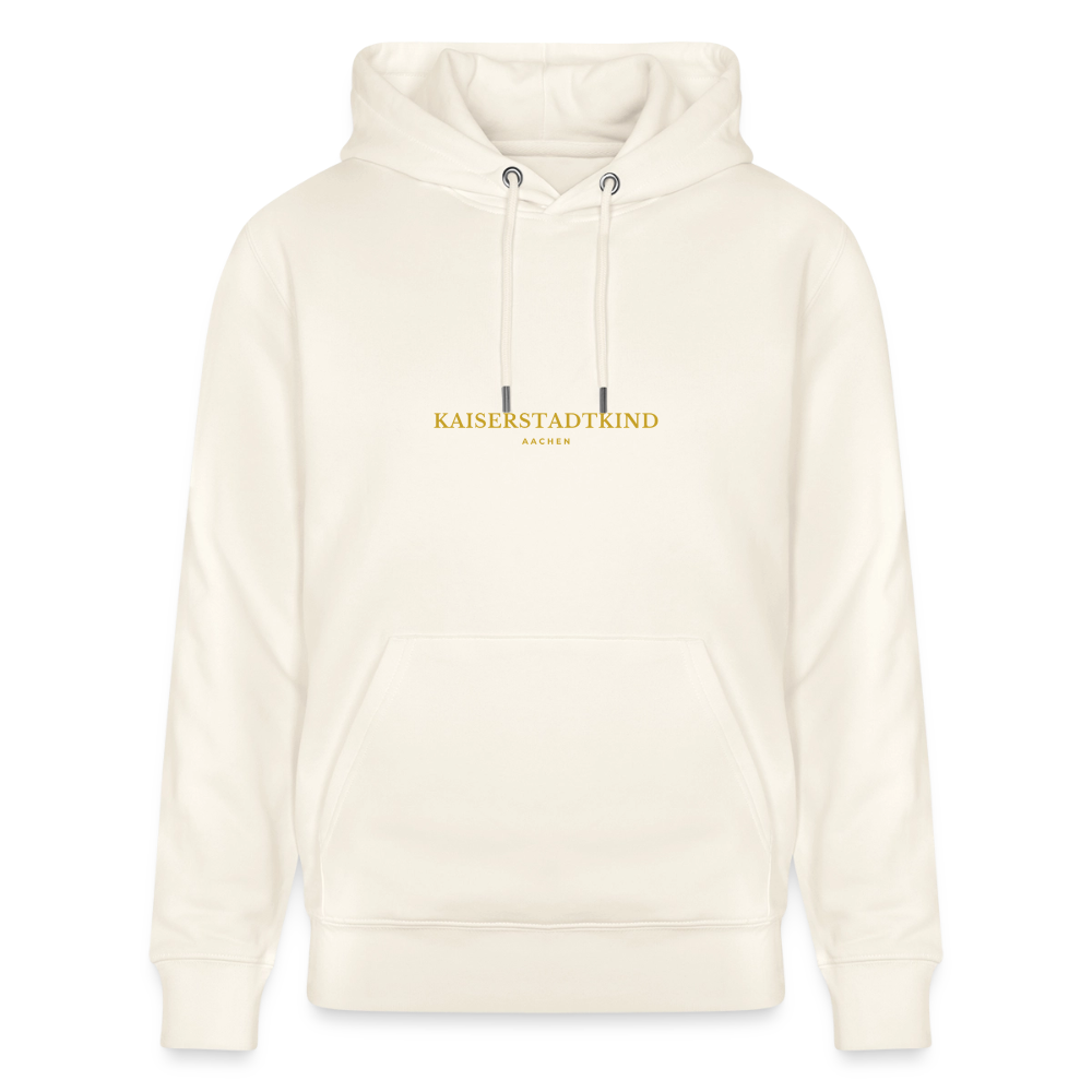CRUISER Hoodie - Gold Front Script/Gold Back Round - Naturweiß 