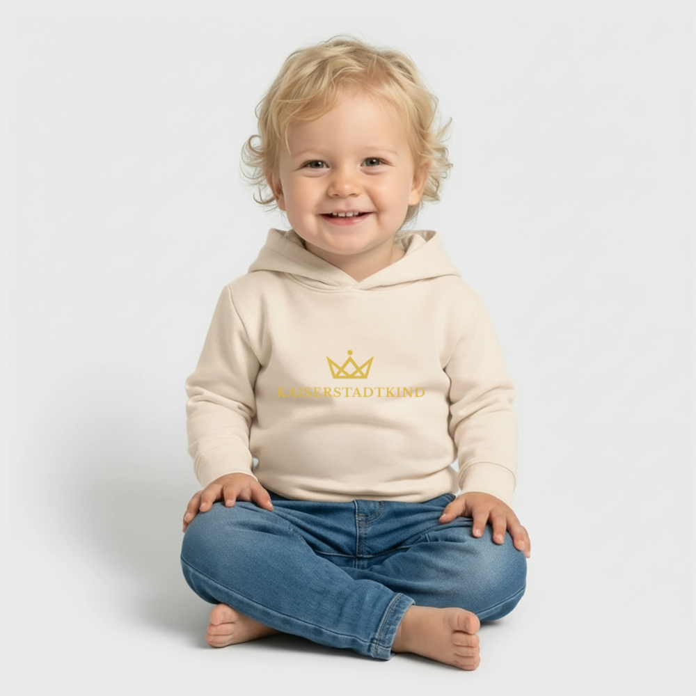 280gr. KAISERSTADTKIND Gold Edition - Organic Hoodie BABY CRUISER - soft Ecru