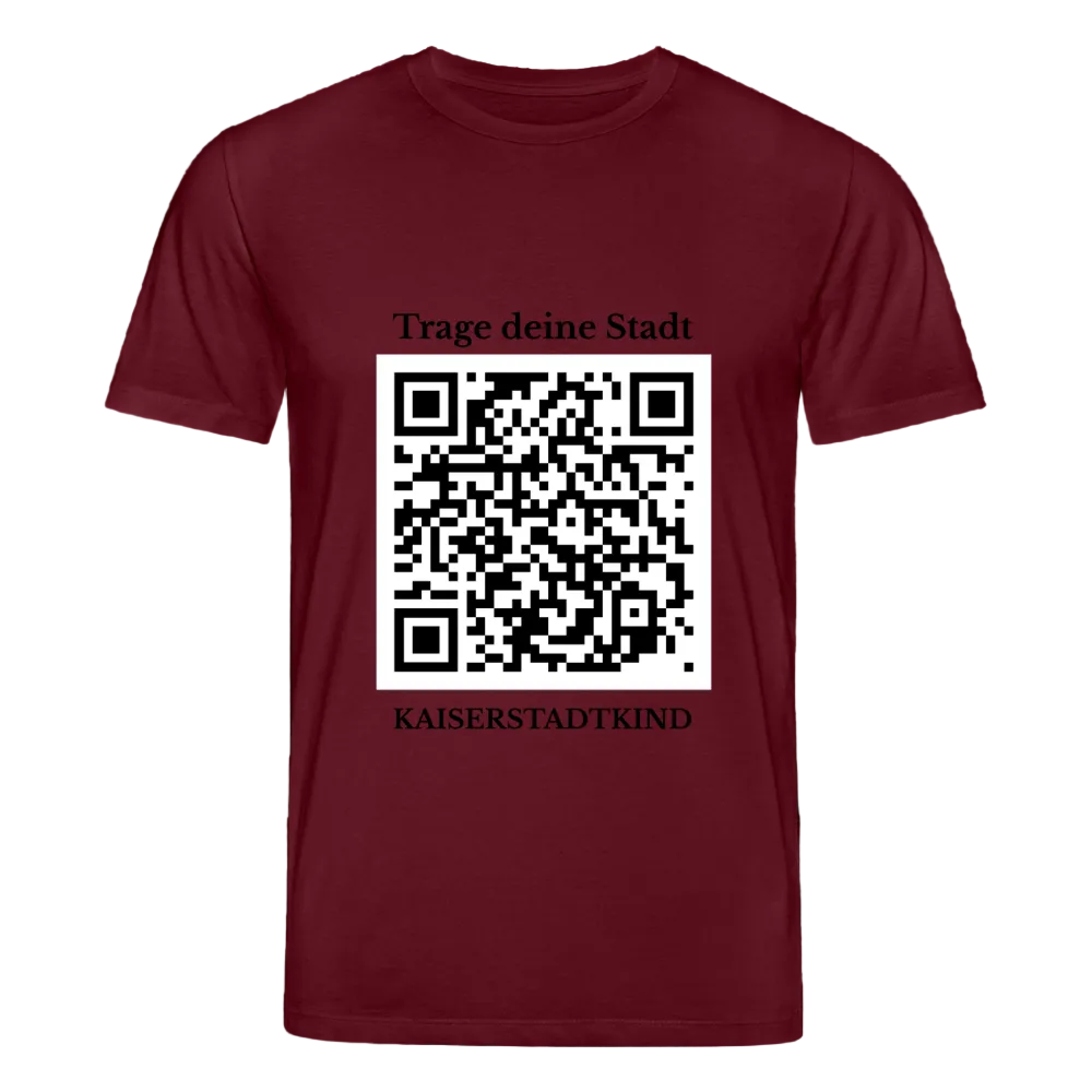 CREATOR T-Shirt - Front QR - Burgunderrot