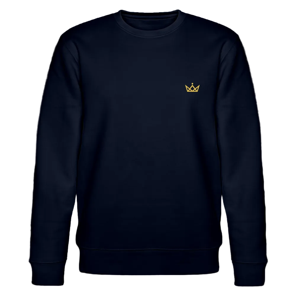 280gr. Golden Crown Edition - CHANGER Organic Sweatshirt - navy