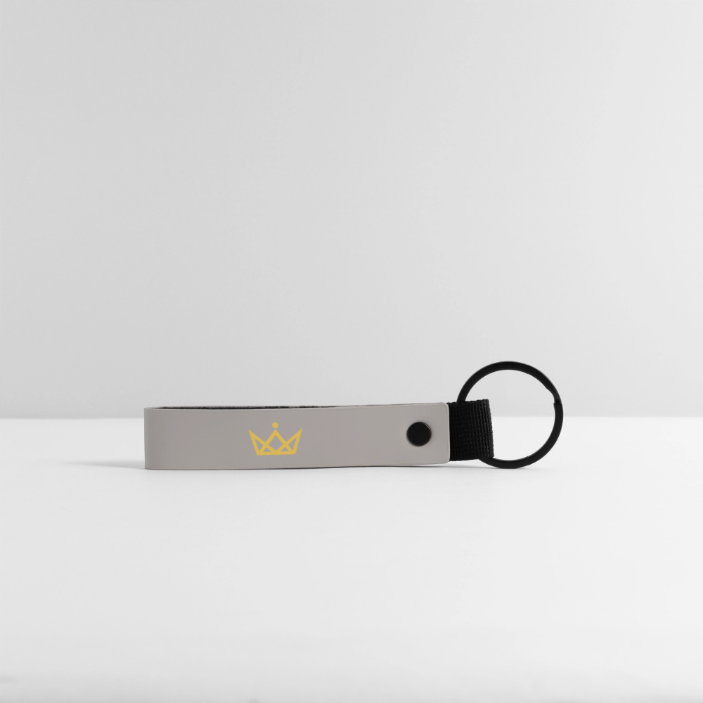KAISERSTADTKIND Gold Edition - MATTE MINIMALIST keyring - light grey