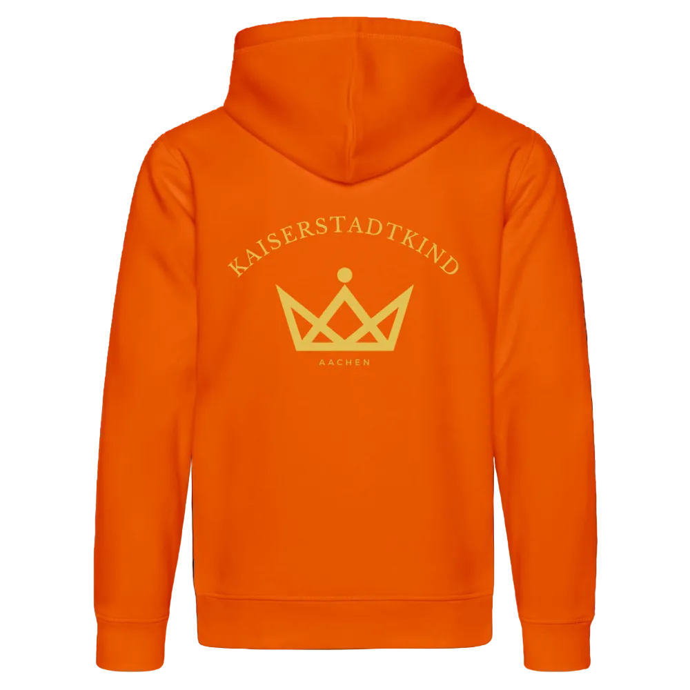 KAISERSTADTKIND Golden Circle - Bio-Hoodie DRUMMER - Tieforange