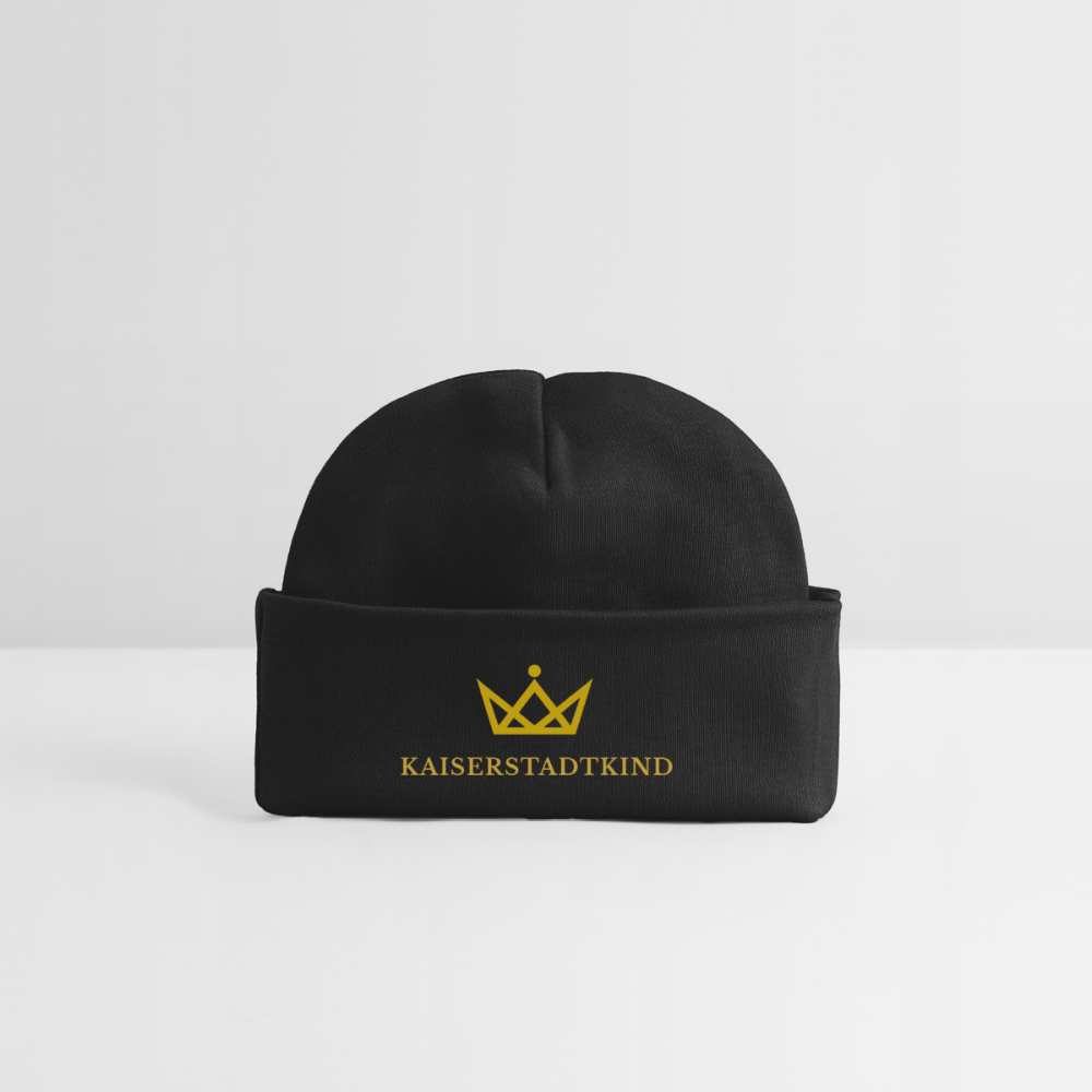 KAISERSTADTKIND Golden Edition - Baby Organic Beanie - black