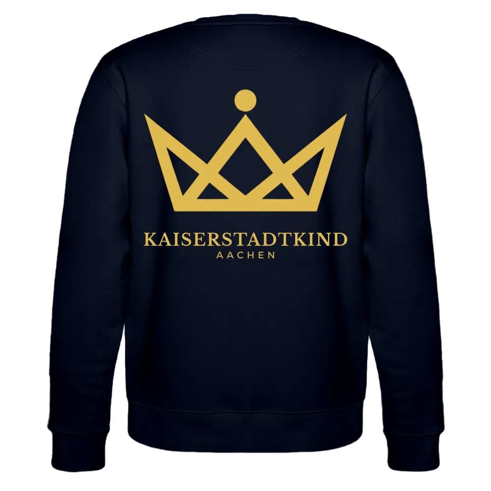 280gr. Golden Crown Edition - CHANGER Organic Sweatshirt - navy