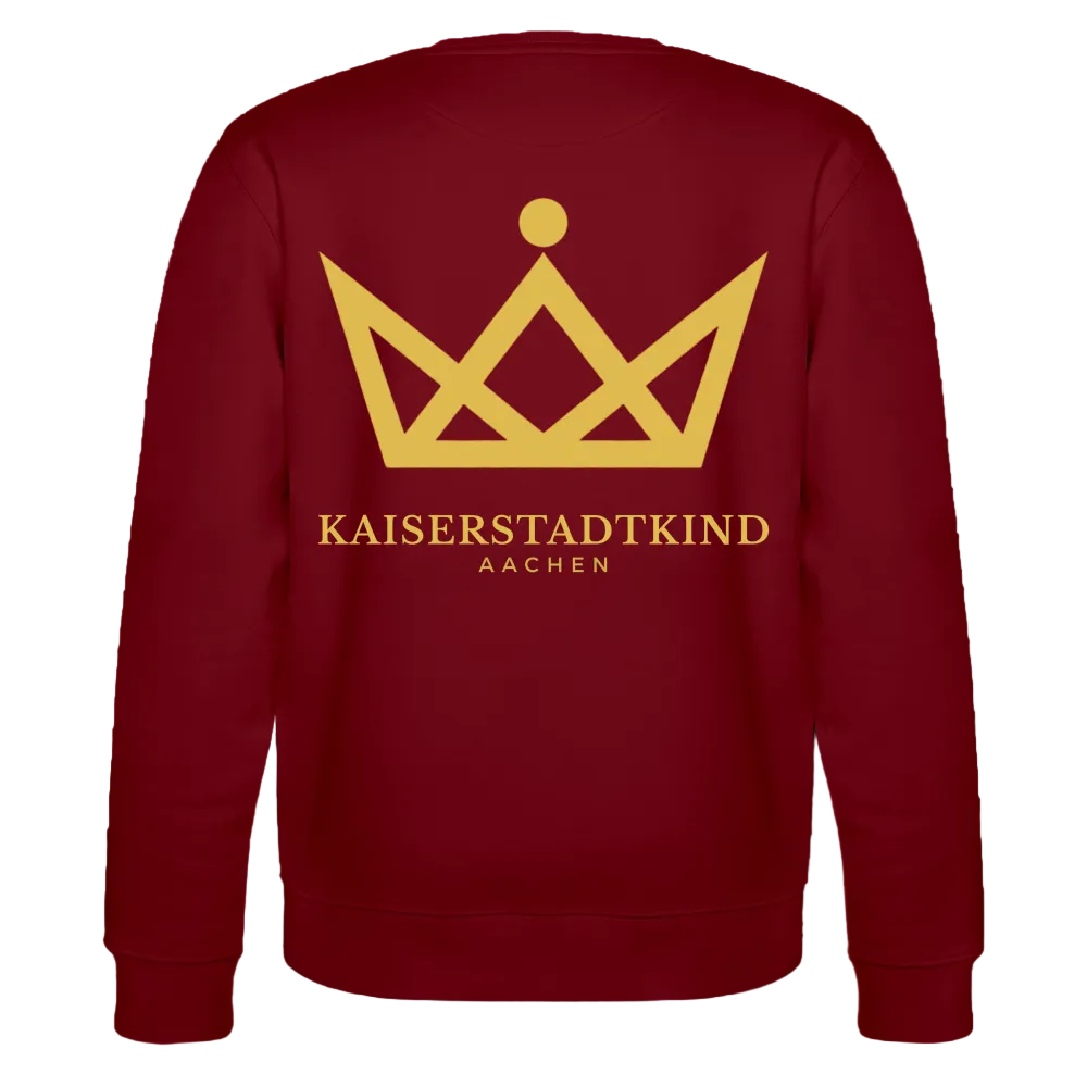 280gr. Golden Crown Edition - CHANGER Organic Sweatshirt - burgundy