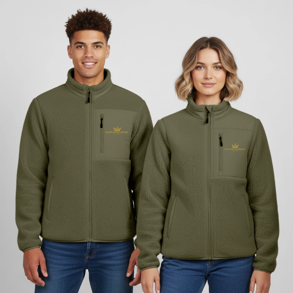 KAISERSTADTKIND RELAXED FIT Unisex sherpa jacket - Khaki