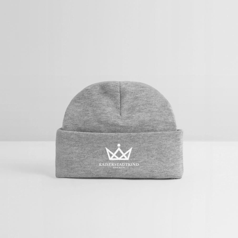 KAISERSTADTKIND White Edition - Baby Organic Beanie - heather grey