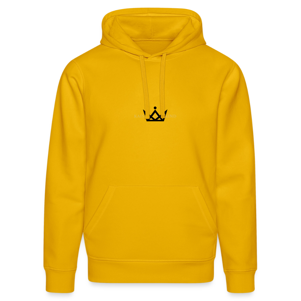 DRUMMER HOODIE - Back KAISERSTADTKIND x ALEMANNIA - Spektralgelb