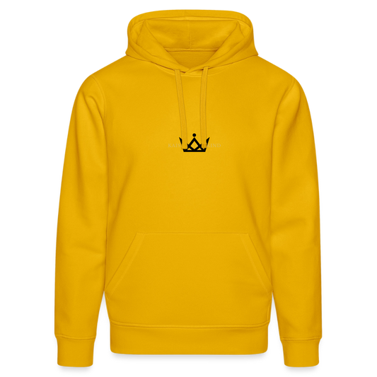 DRUMMER HOODIE - Back KAISERSTADTKIND x ALEMANNIA - Spektralgelb