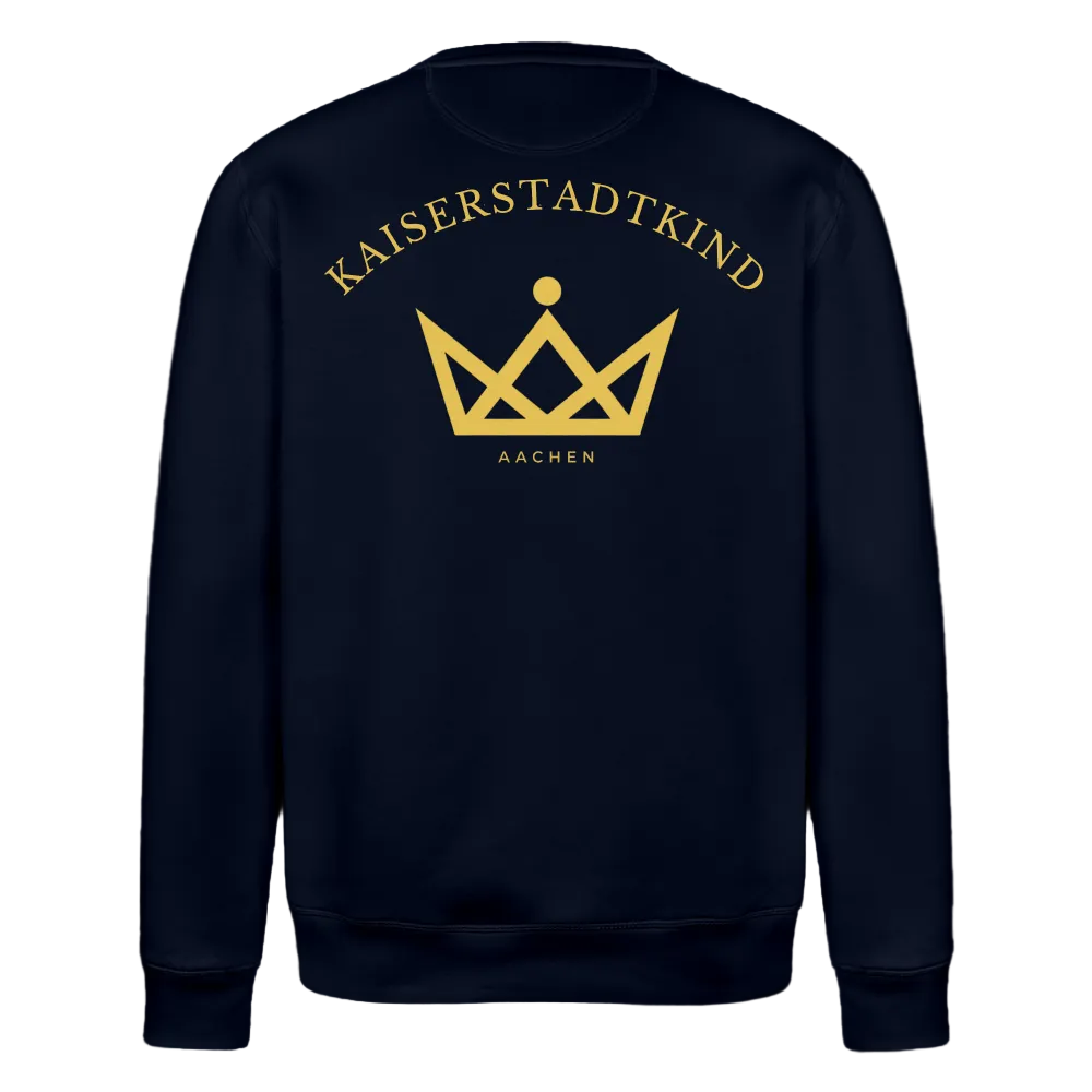 ROLLER Sweatshirt - Gold Front/Back Round - Navy