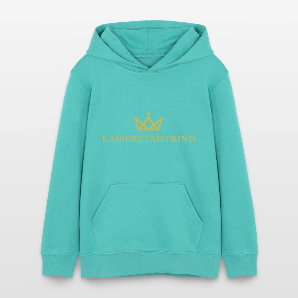 Gold Edition - Mini Cruiser Teen Organic Hoodie - pool blue