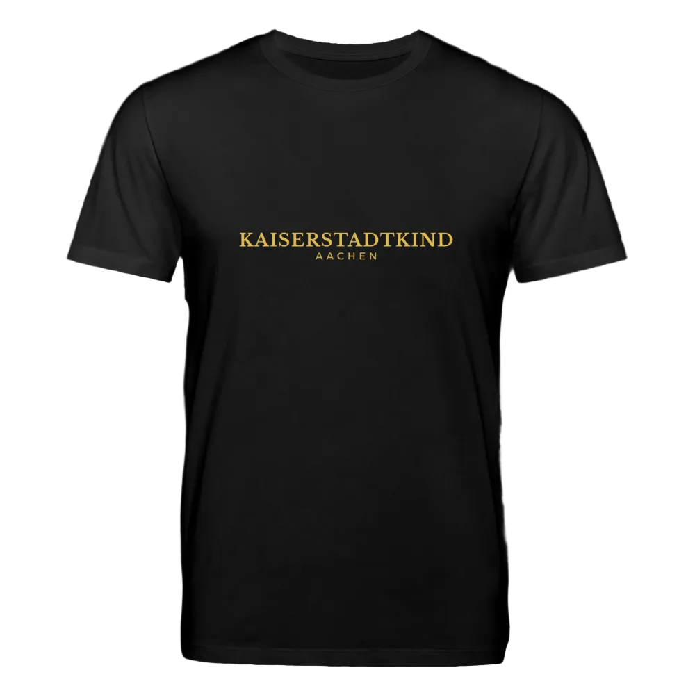 180gr. Golden Letters Edition  - Unisex Organic T-Shirt - black