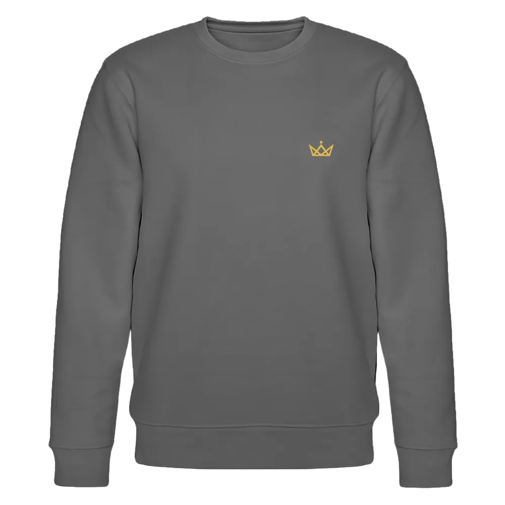 280gr. Golden Crown Edition - CHANGER Organic Sweatshirt - anthracite