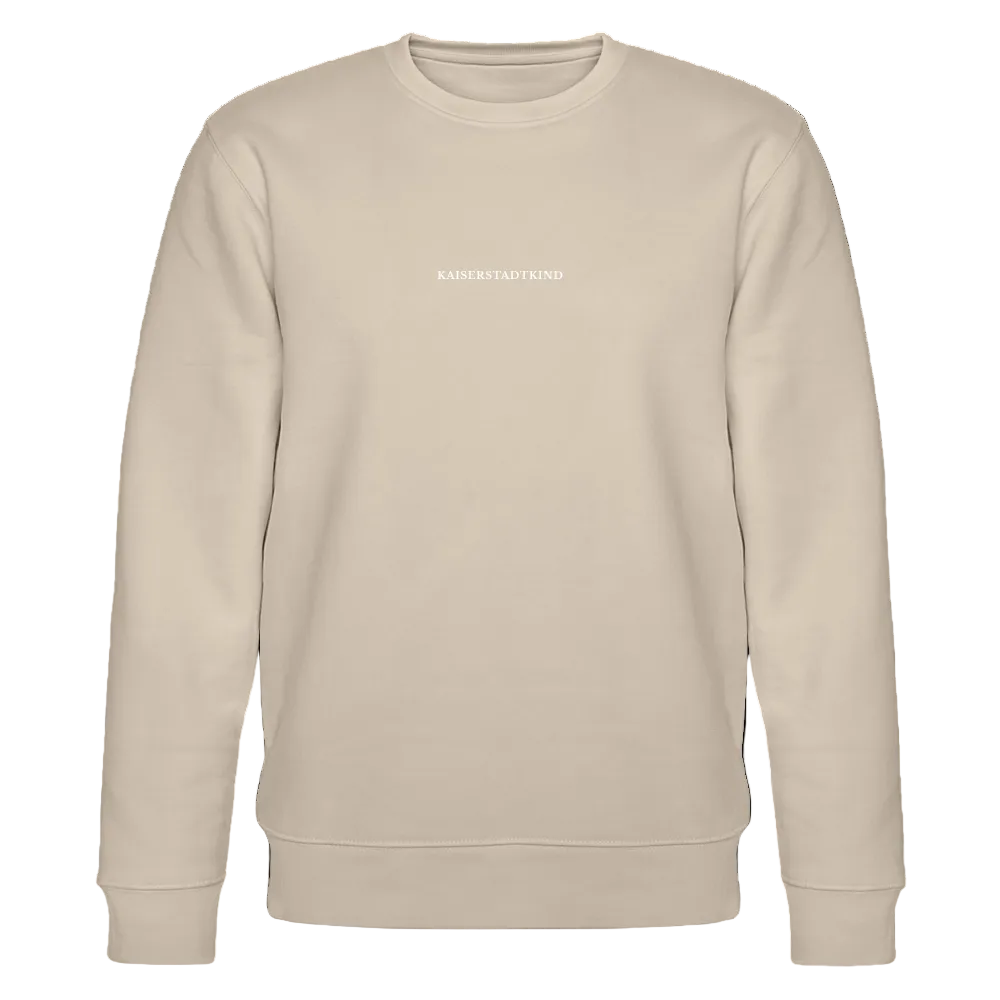 KAISERSTADTKIND White Letters - CHANGER  Organic Sweatshirt - beige