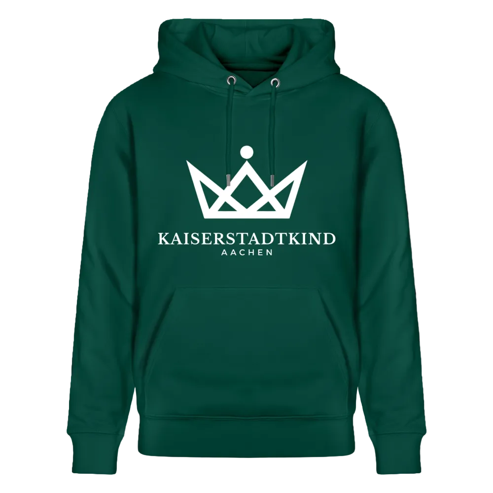 350gr. White Edition - CRUISER  Organic Hoodie - forest
