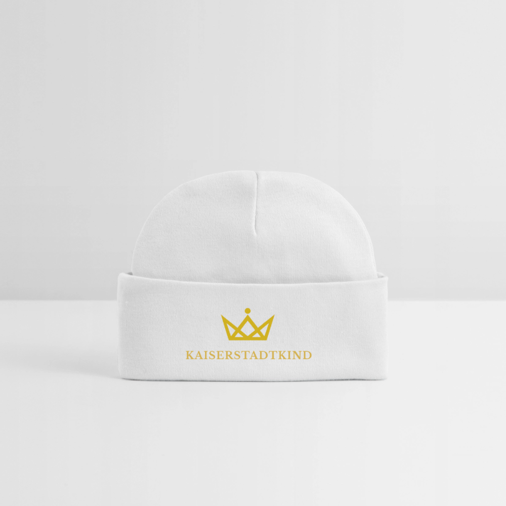 KAISERSTADTKIND Golden Edition - Baby Organic Beanie - white