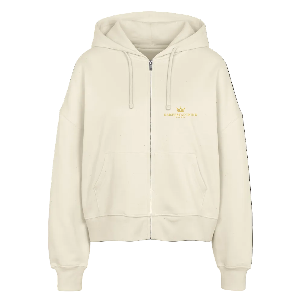 KAISERSTADTKIND Gold Edition - Boxy Bio Zip Hoodie Ida - Natur