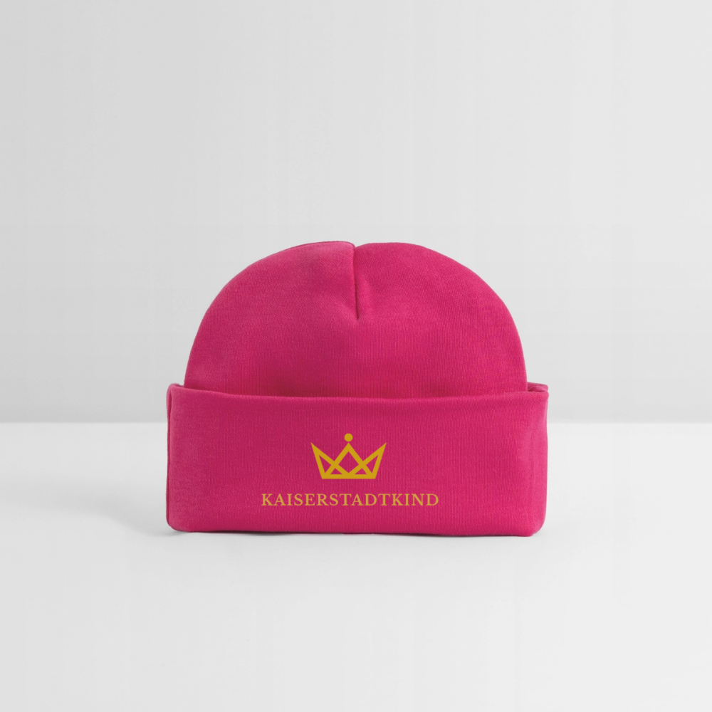 KAISERSTADTKIND Golden Edition - Baby Organic Beanie - hot pink