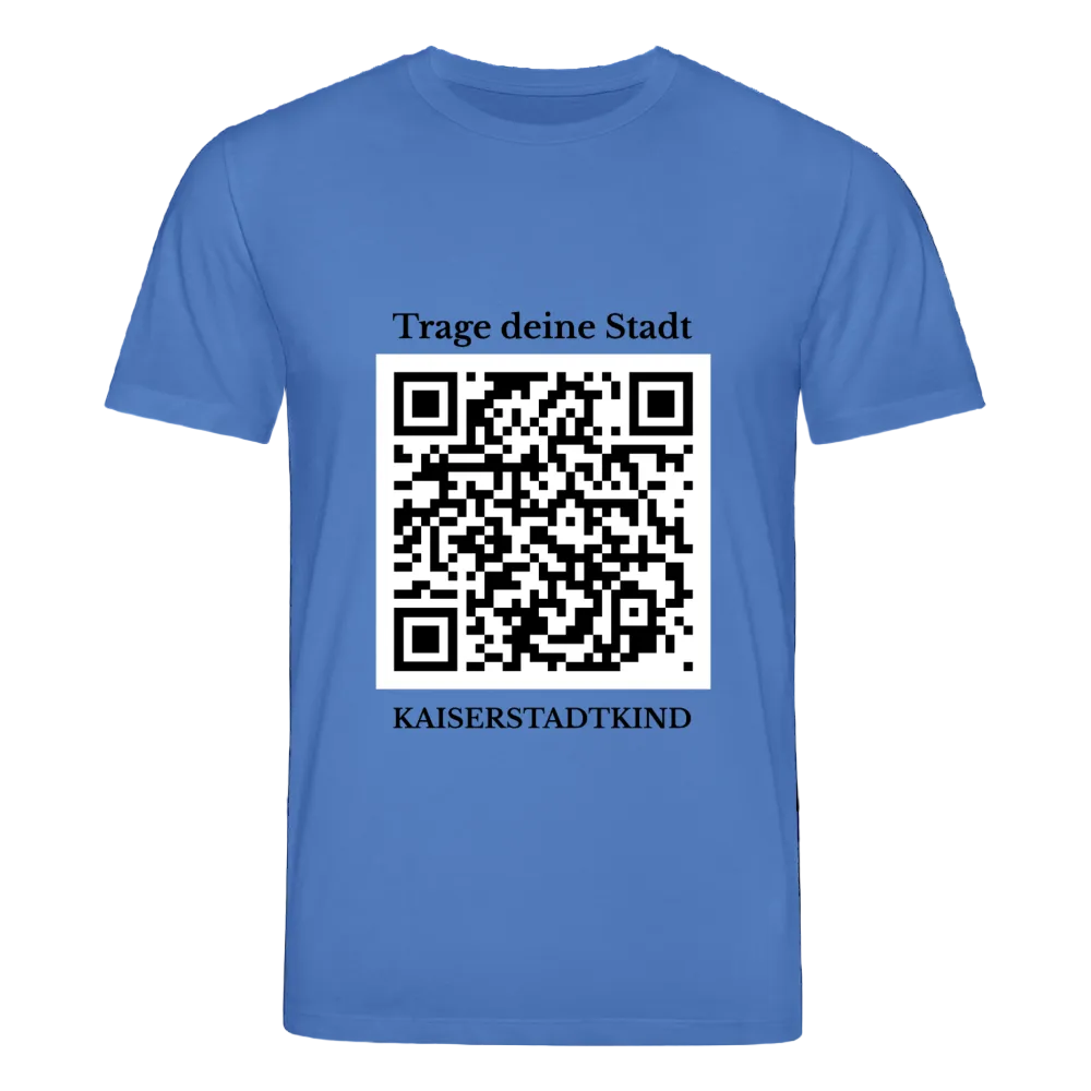 CREATOR T-Shirt - Front QR - Achtsames Blau