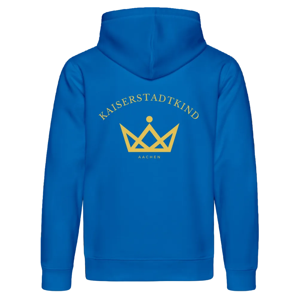 KAISERSTADTKIND Golden Circle - Bio-Hoodie DRUMMER - Königsblau