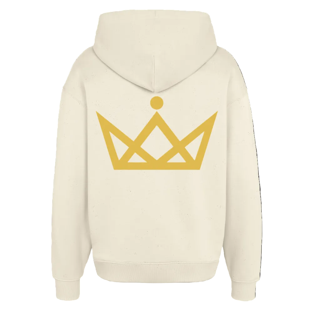 350gr.  Golden Letters Edition - Oversized Hoodie - soft Ecru