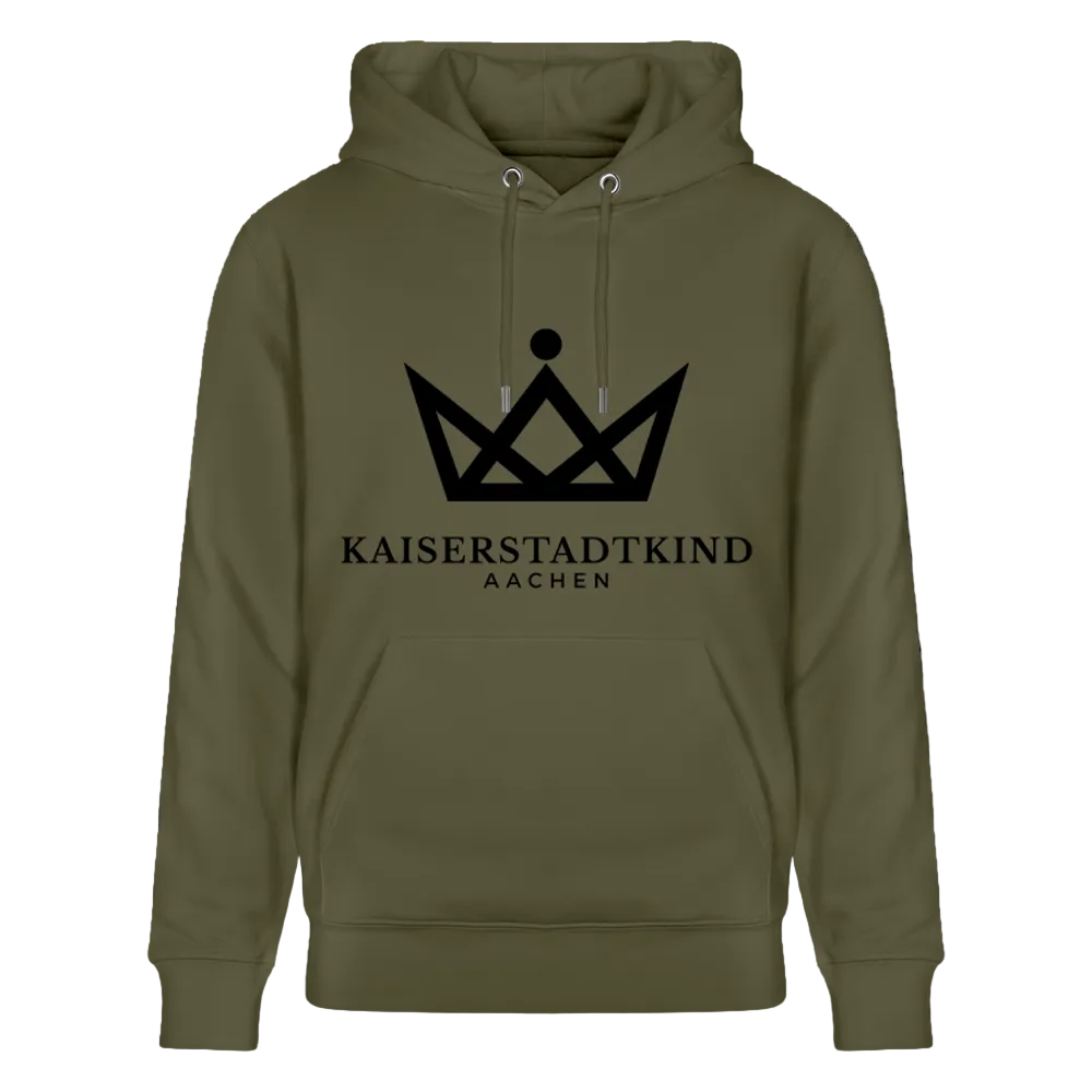 350gr. Black Edition - CRUISER  Organic Hoodie - khaki green