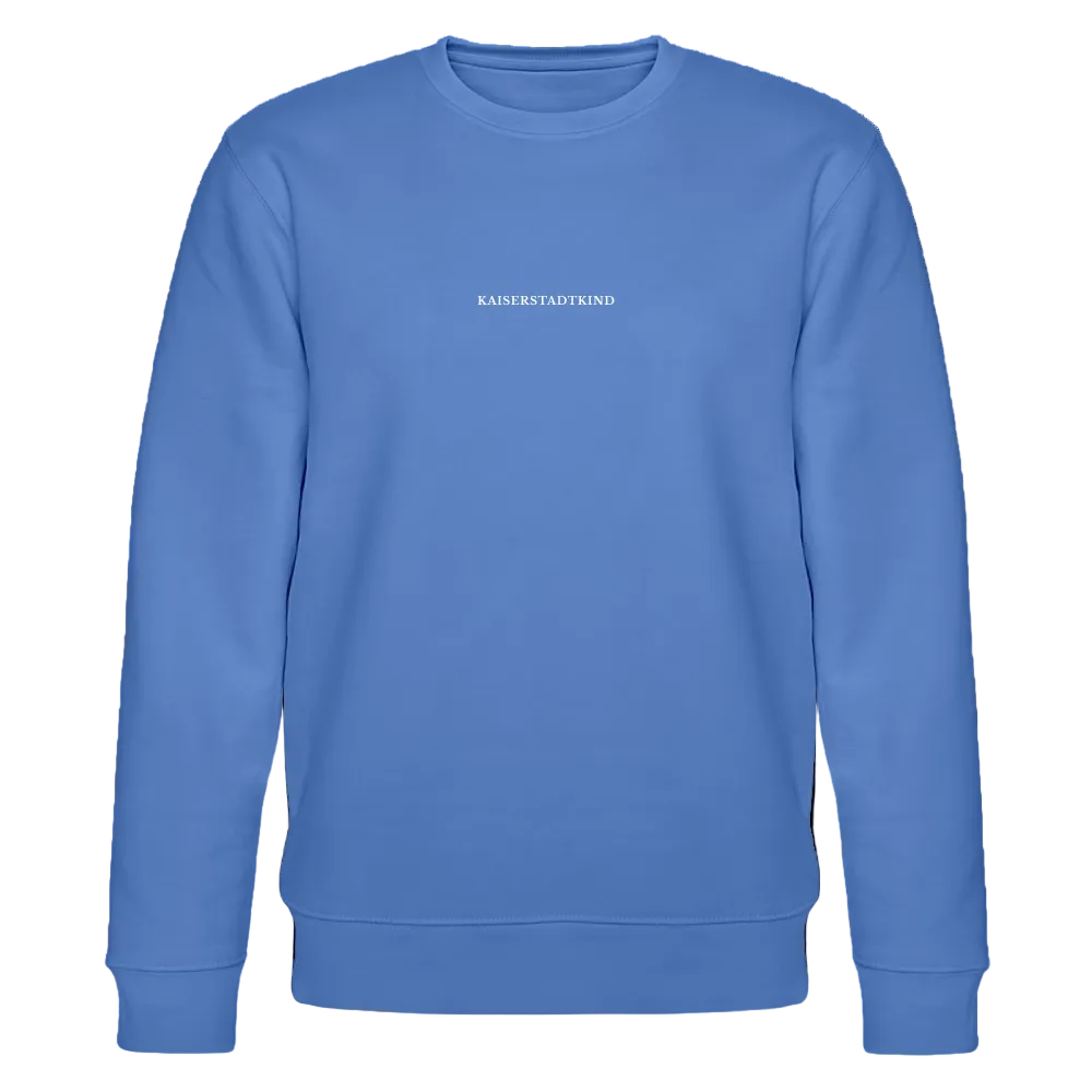 KAISERSTADTKIND White Letters - CHANGER  Organic Sweatshirt - bright blue