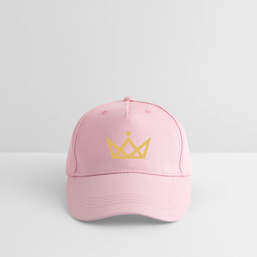 KAISERSTADTKIND Golden Crown - Organic Kids’ Baseball Cap - light pink