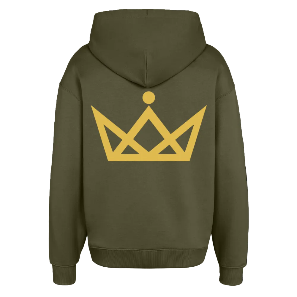 350gr.  Golden Letters Edition - Oversized Hoodie - khaki