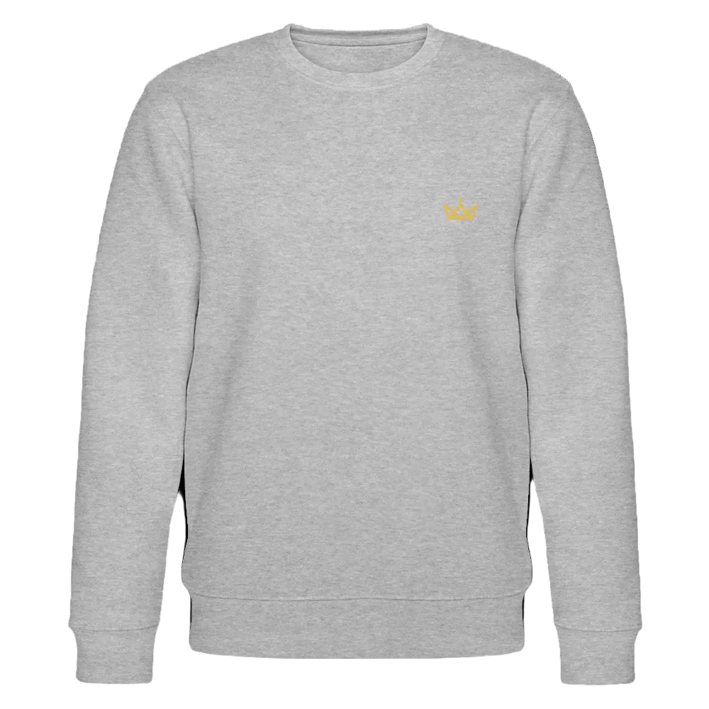280gr. Golden Crown Edition - CHANGER Organic Sweatshirt - heather grey