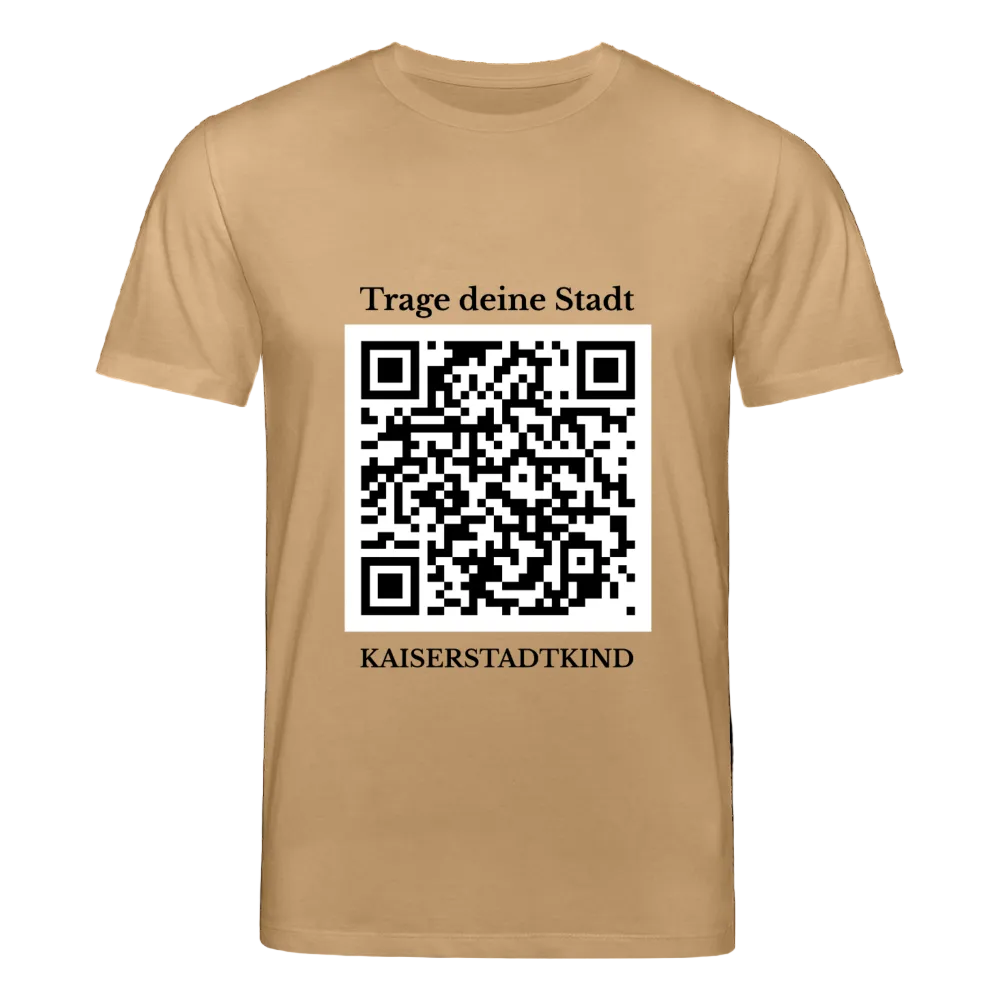 CREATOR T-Shirt - Front QR - Karamell 
