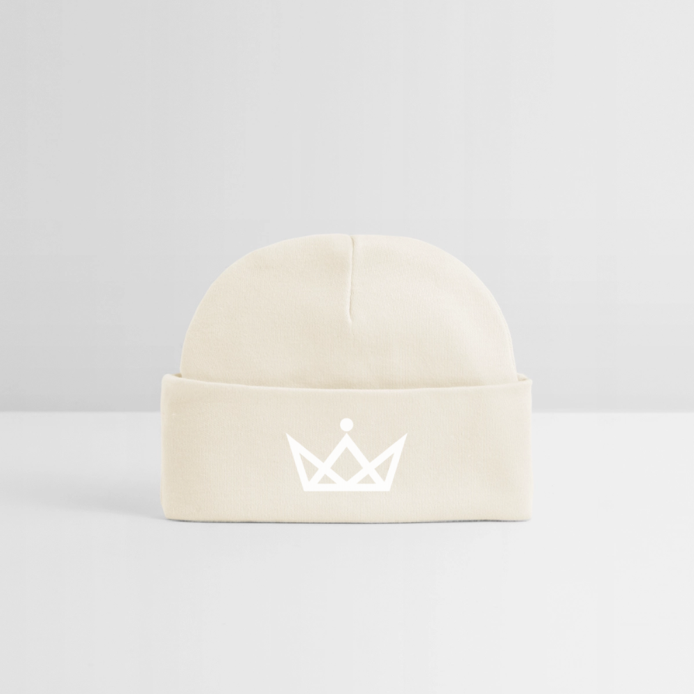 KAISERSTADTKIND White Crown - Baby Organic Beanie - soft Ecru