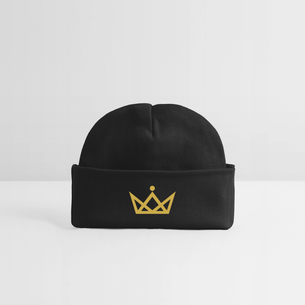 KAISERSTADTKIND Golden Crown - Baby Organic Beanie - black